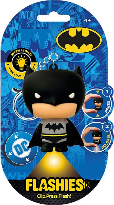 Flashies DC Comics 3D keychain with led flashlight