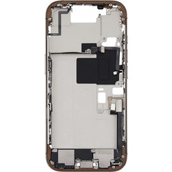 Apple iPhone 16 Pro Middle Frame Housing Charging Port Flex & Small Parts (Original Pulled) (Desert Titanium)