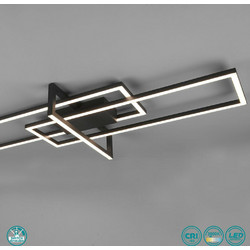 Trio Lighting Salinas Μεταλλική Πλαφονιέρα Οροφής Μαύρη Μαύρο ΜατΚωδικός: 620310332