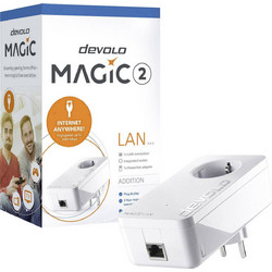 Devolo dLan Magic 2 LAN 1-1-1 Powerline για Ενσύρματη Σύνδεση με Θύρα Ethernet & Passthrough Πρίζα