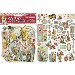 Έτοιμα σχέδια Die cuts Alice Stamperia