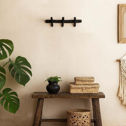 Κρεμάστρα τοίχου Nextdeco Tribeca ανακυκλωμένο ξύλο teak Υ12x5x35εκ