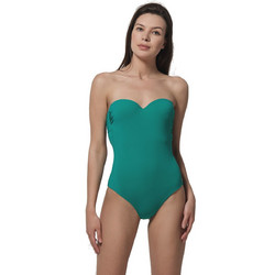 Γυναικείο Μαγιό Ολόσωμο LUNA Blue Sense Strapless - Πράσινο