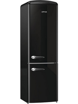 Gorenje ONRK193BK Retro Ψυγειοκαταψύκτης 313lt No Frost Υ194xΠ60xΒ64cm Μαύρος