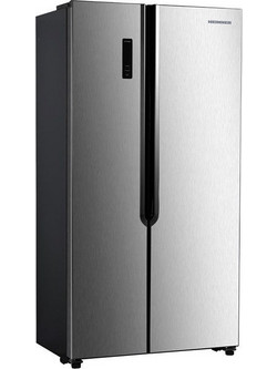 Heinner HSBS-H442NFXE Ψυγείο Ντουλάπα 442lt Full No Frost Υ177xΠ90.5xΒ59.5cm Inox