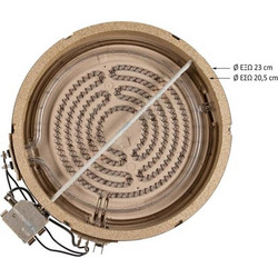 Εστία αλογόνου Φ230mm-2200W 4 επαφές