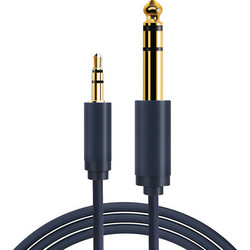 CABLETIME καλώδιο ήχου 3.5mm σε 6.3mm 1.8m μαύρο