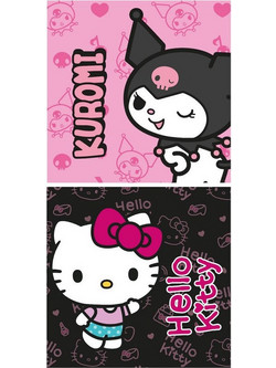 Hello Kitty Magic Duo Πετσέτα Μπάνιου & Θαλάσσης Γρήγορου Στεγνώματος 100% Πολυεστέρας 70x140 εκ