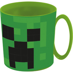 Minecraft Pixelcraft Παιδική πλαστική κούπα για μικροκύματα 390 ml