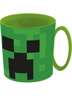 Minecraft Pixelcraft Παιδική πλαστική κούπα για μικροκύματα 390 ml