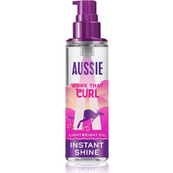 Aussie Bouncy Curls Work That Curl Ξηρό Λάδι Μαλλιών για Επανόρθωση & Όγκο 95ml