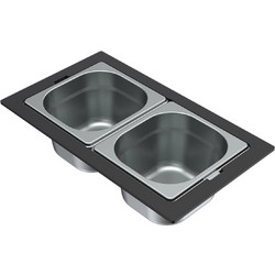 Elleci Sintesi Frame On 1/6 KF012100 Inox - Μπολ Gastronorm Νεροχύτη