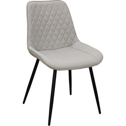 11-1652 ALESIA L. BEIGE ΥΦΑΣΜΑ ΚΑΡΕΚΛΑ ΜΕΤΑΛΛΙΚΗ 50X59X86εκ
