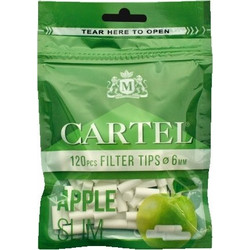 Φιλτράκια Cartel APPLE SLIM 6.0mm (μήλο)