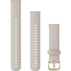 Garmin Quick Release 18mm Λουράκι Σιλικόνης Light Sand / Gold