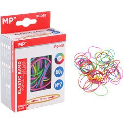 MP λαστιχάκια συσκευασίας PG018, No7, 2x70mm, 60g, χρωματιστά