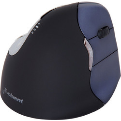 BakkerElkhuizen Evoluent 4 Right Hand Ασύρματο Ποντίκι Εργονομικό Vertical Black Blue
