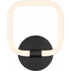 VenCore Seren Black 6093-20061 - Μοντέρνο Επιτοίχιο Φωτιστικό Απλίκα LED 12W Μαύρο Αλουμίνιο με Ρυθμιζόμενο CCT Λευκό - Ημέρας - Θερμό - Χειρισμός CCT