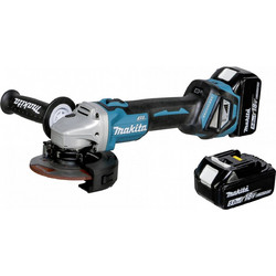 Makita DGA511RTJ Γωνιακός Τροχός Μπαταρίας 18V 125mm 2x5Ah