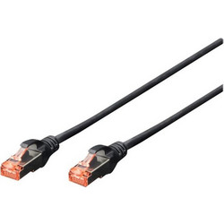 Digitus S/FTP Cat.6 Καλώδιο Δικτύου Ethernet 5m Black 10τμχ
