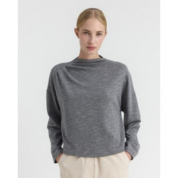NAMASTE ΜΠΛΟΥΖΑ 20%ΠΕΣ-80%ΒΑΜ NAVIE - WW0726039 - ΓΥΝΑΙΚΕΙΟ - GREY