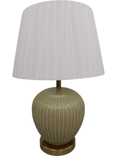 Φωτιστικό Επιτραπέζιο Sera 035318 35x35x52cm E27 60W Olive-White