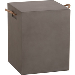 ΣΚΑΜΠΟ ΤΕΤΡΑΓΩΝΟ FIBER CEMENT ΜΕ ΧΕΡΟΥΛΙΑ ZAK HM6581.01 ΣΕ ΓΚΡΙ 36x36x45.5Υεκ