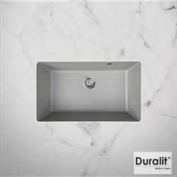 Duralit KZ075U Υποκαθήμενος Νεροχύτης Γρανίτη Ματ Platinum 76x50cm