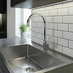 Sanitec Vision 7750S Ένθετος Νεροχύτης Inox Σατινέ 77x50cm