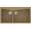 Sanitec Classic 326 Επικαθήμενος Νεροχύτης Γρανίτη Ματ Metallic Coffee 93x51cm