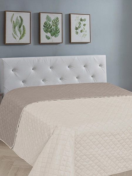 Sunshine Κουβερλί Fiber Ecru/Beige Μονό (160x220) - Kουβερλί δυο όψεων σε 5 διαφορετικές αποχρώσεις