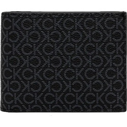 Ανδρική Δερμάτινη Καρτοθήκη Calvin Klein LV04D1039G-UB1 Μαύρη Logo Μαύρο