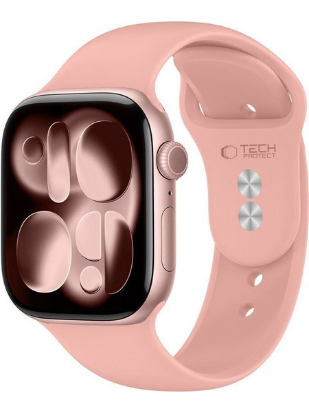 Tech-Protect Silicone Λουράκι Σιλικόνης Dusty Rose (Apple Watch 44 / 45 / 46 / 49mm)