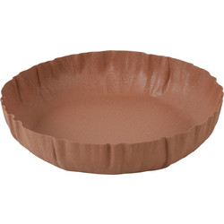 Beauty Home Πιατέλα μεταλλική terracotta 25cm
