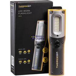 Flashlight LED WORK 10W + 3W IP54 with magnet
