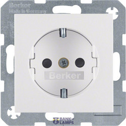 SCHUKO soc. out. enhncd contact prot. S.1/B.3/B.7, p. white, matt, p