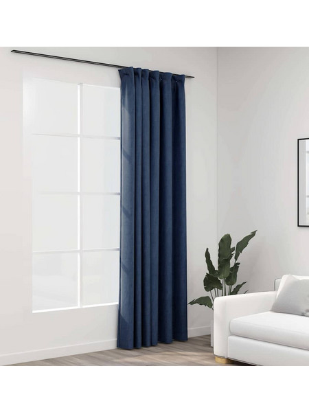 vidaXL Κουρτίνα Συσκότισης με Γάντζους 290x245 321183 Μπλε