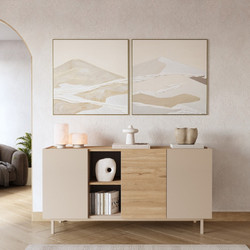 Μπουφές SD6-CS Λευκό καζμίρ150x76x42cm