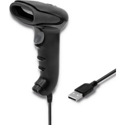 Qoltec 50866 Laser barcode reader 1D | CCD | USB | Black 50866