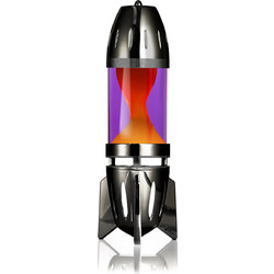 Mathmos - Κηροπήγιο Lava Lamp Fireflow - Black - Violet/Orange