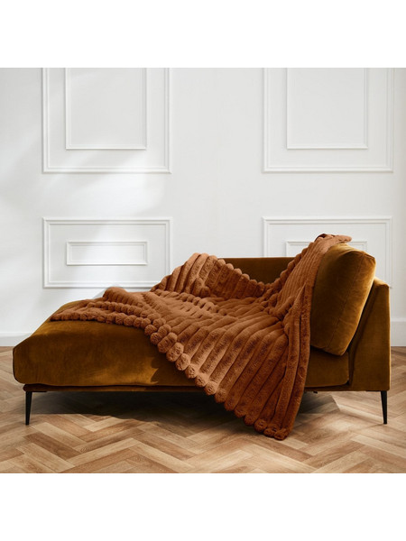 Κουβέρτα Γούνινη Υπέρδιπλη (220x240) L-C Boudoir Camel 1613064