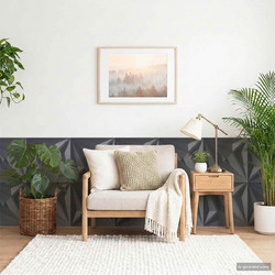 vidaXL Πάνελ τοίχου 48 τμχ. 50 x 50 cm Αστέρι Γκρι Φελιζόλ XPS