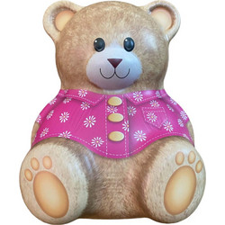 Teddy Bear with Flower Shirt