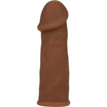 CalExotics Novelties Futurotic Κάλυμμα Επιμήκυνσης Πέους 14cm Καφέ