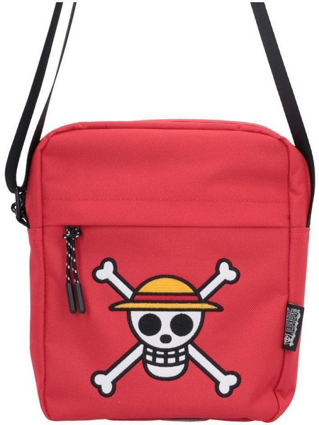 Nemesis Now One Piece Luffy Jolly Roger Ανδρική Τσάντα Crossbody Κόκκινη