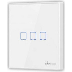 Έξυπνος Ασύρματος Διακόπτης Τοίχου Sonoff T2EU3C-RF 433MHz 3 Καναλιών