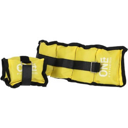 One Fitness Pillow Weights 2x 1.5kg Yellow (WW02) (OFIWW02)