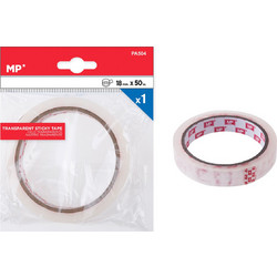 MP κολλητική ταινία PA504, 18mm x 50m, διάφανη