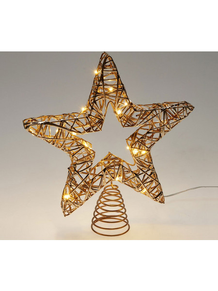 Χριστουγεννιάτικη Κορυφή Δέντρου Με Led (24x5x28) K-M AMZ200680