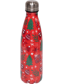 Χριστουγεννιάτικo Μπουκάλι Νερού 500ml A-S Red 208516